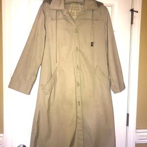 London Fog coat with a hood